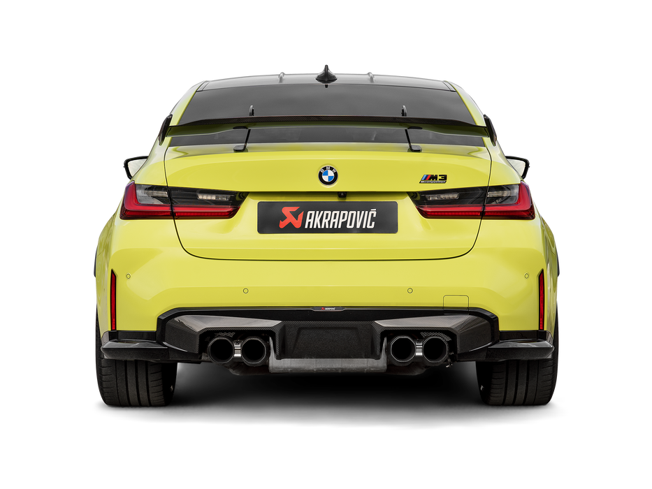 Akrapovic 2021+ BMW M3 (G80)/M4 (G82) Slip-On Line (Titanium) w/Octagonal Carbon Tips